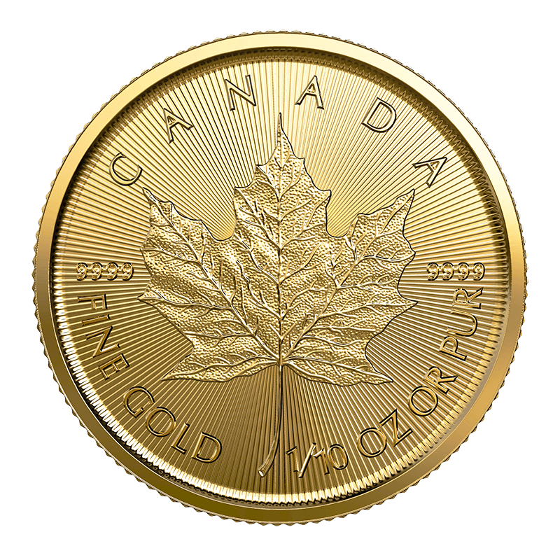 Image for 1/10 oz Gold Maple Leaf Coin (2023) from TD Precious Metals